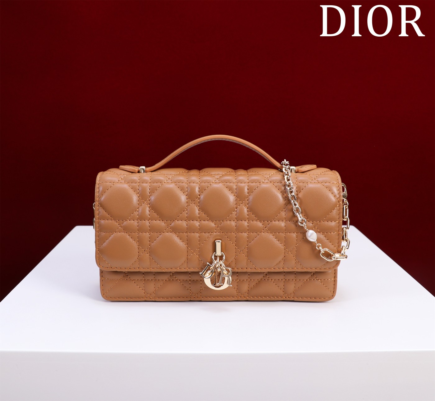 My Dior Mini Bag Tan Cannage Lambskin